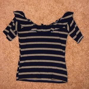 Derek Heart off the shoulder shirt!